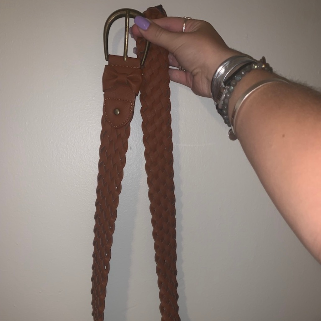 Brown Braided Belt